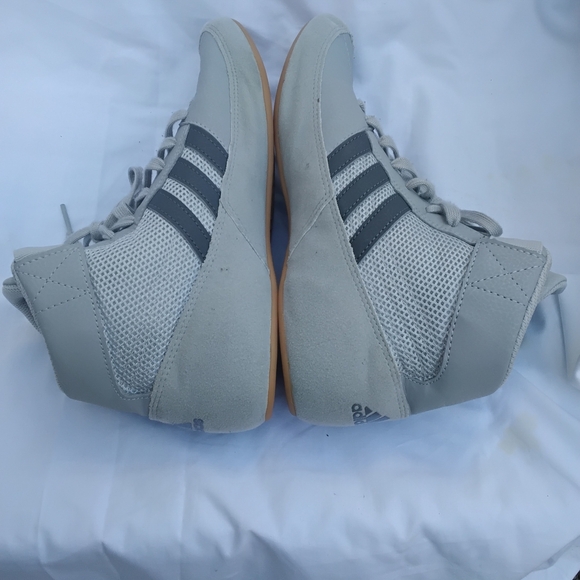Adidas Gray High-Top Men's Shoes Size 7 - Picture 4 of 8